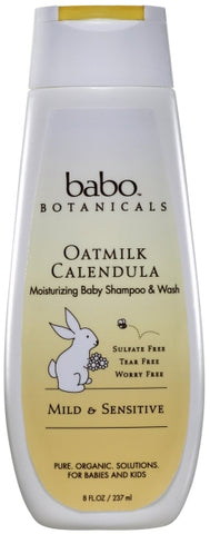 Babo Botanicals - Oatmilk Calendula Moisturizing Baby Shampoo and Wash