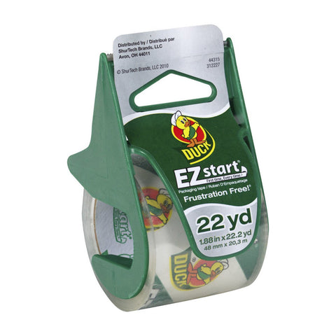 DUCK - EZ Start Packaging Tape with Dispenser Clear