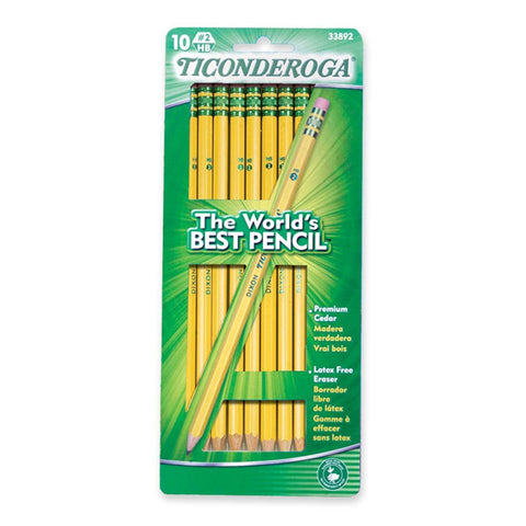 TICONDEROGA - Soft Black Lead Pencils No. 2 Yellow