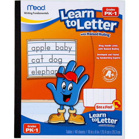 MEAD - Learn To Letter with Raised Ruling Grades PK-1 10" x 8"