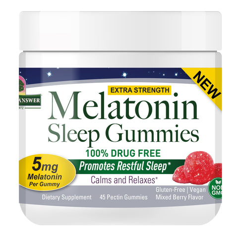 Nature's Answer - Melatonin Mixed Berry 5mg - 45 Gummies