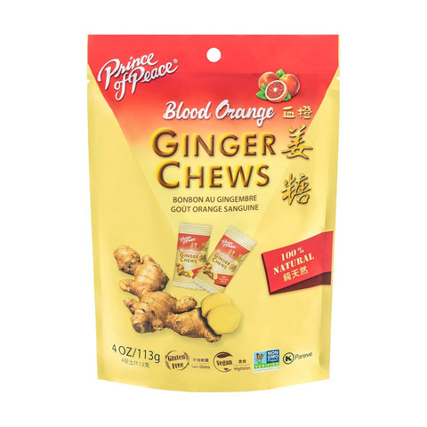 PRINCE OF PEACE - Ginger Chews with Blood Orange - 4 oz (113 g)