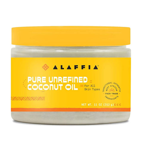 ALAFFIA - Pure Unrefined Coconut Oil - 11 oz (312 g)