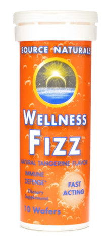 Source Naturals Wellness Fizz Tangerine Wafers