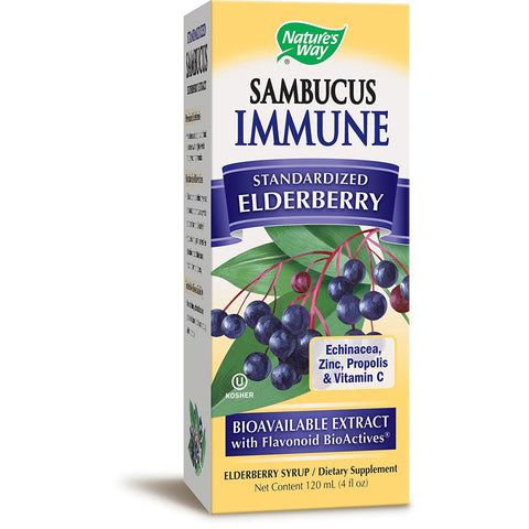 NATURES WAY - Original Sambucus Immune Syrup Standardized Elderberry