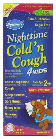 Hylands Homeopathic Nighttime Cold n Cough 4 Kids