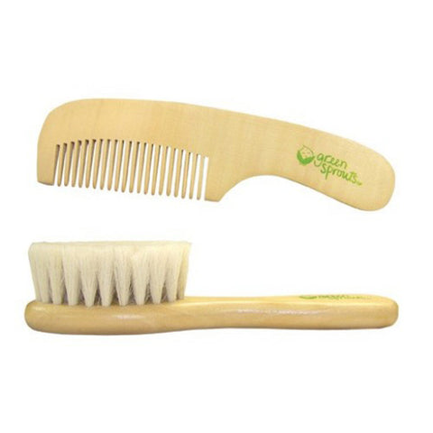 Green Sprouts Comb and Brush Set