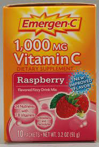 Alacer Corp - Emergen-C Raspberry - 10 Packets