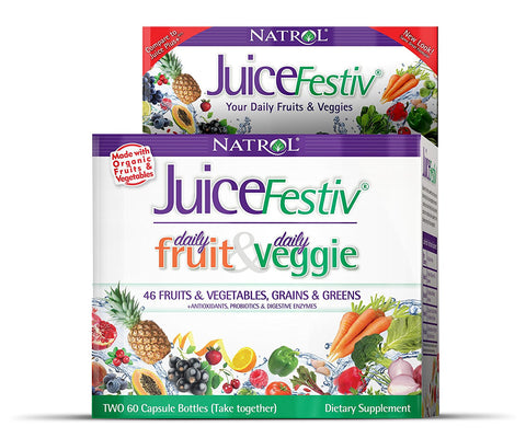 Natrol JuiceFestiv 60+60 2 Bottles