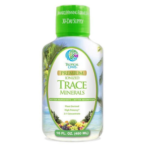 TROPICAL OASIS - Premium Ionized Plant Based Trace Minerals Liquid Formula