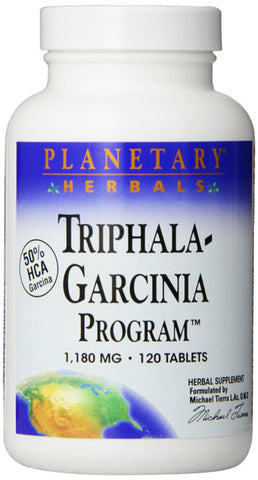 Planetary Herbals Triphala-Garcinia Program - 60 Tablets (1,180 mg)