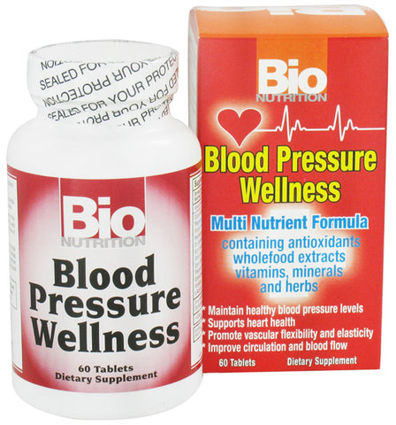 BIO NUTRITION - Blood Pressure Wellness - 60 Tablets