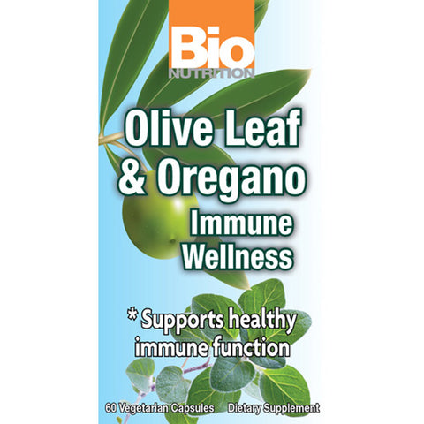 Bio Nutrition - Olive Leaf & Oregano Immune Wellness - 60 Vegetarian Capsules