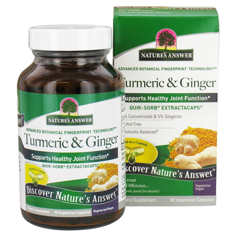 Nature's Answer - Turmeric & Ginger - 90 Liquid Capsules