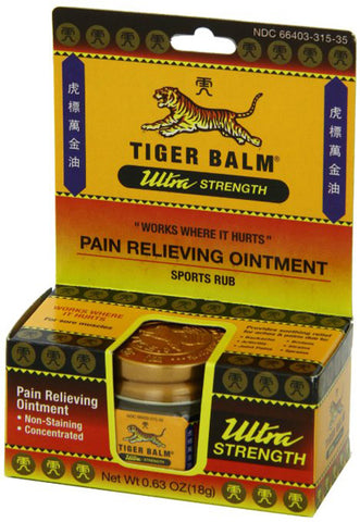 Tiger Balm - Ultra Strength Sports Rub - 6 x 0.63 oz. Jars