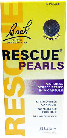 Bach Flower Remedies - Rescue Pearls - 28 Capsules