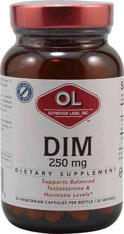 OLYMPIAN LABS - Dim 250 mg (Diindolylmethane) - 30 Vcaps