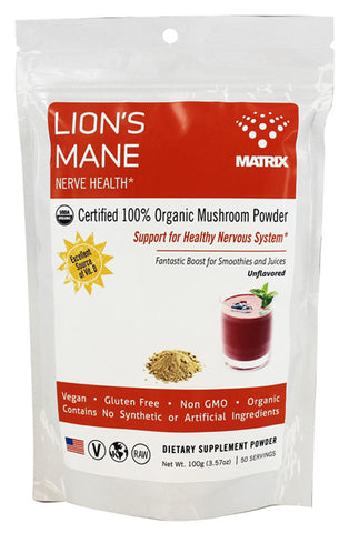 MUSHROOM MATRIX - Lions Mane Organic Powder