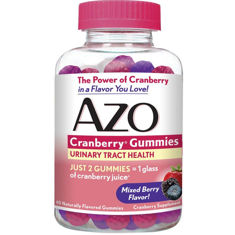 AZO - Cranberry Gummies Urinary Tract Health, Mixed Berry Flavor