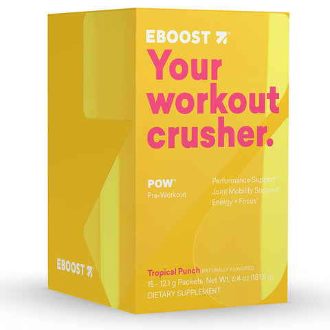 EBOOST - POW Pre-Workout Powder Tropical Punch Flavor