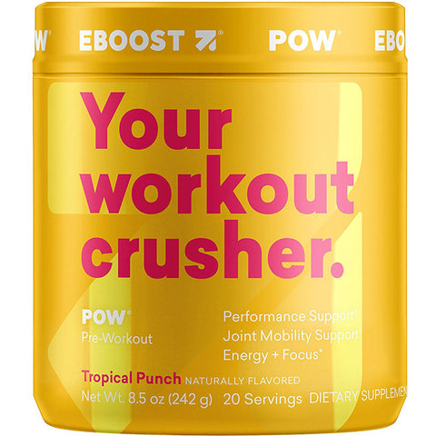 EBOOST - POW Pre-Workout Powder Tropical Punch Flavor