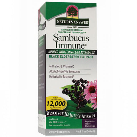 NATURE'S ANSWER - Sambucus Immune, Infused with Echinacea and Astragalus 12,000 mg