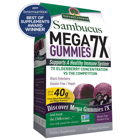 NATURE'S ANSWER - Sambucus Mega Gummies 7X Black Elderberry