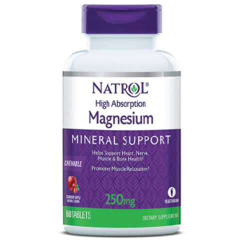 NATROL - High Absorption Magnesium Natural Cranberry Apple Flavor