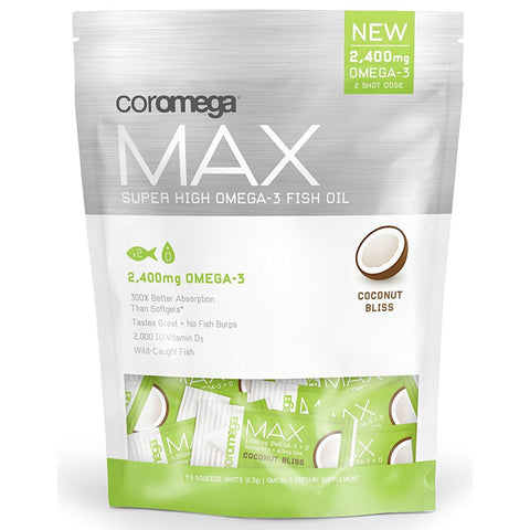 COROMEGA - Max Super High Concentrate Omega-3 Fish Oil Coconut Bliss