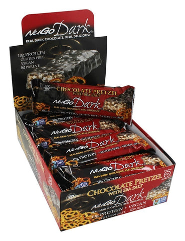 NUGO NUTRITION BAR - Dark Chocolate Bar Chocolate Pretzel with Sea Salt