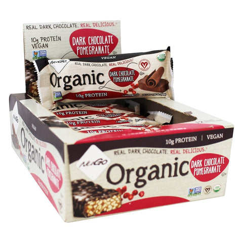 NUGO NUTRITION BAR - Organic Protein Bars Dark Chocolate Pomegranate