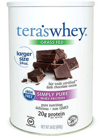 TERA'S WHEY - Simply Pure Whey Protein Fair Trade Certified Dark Chocolate Cocoa