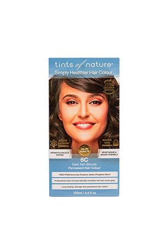 TINTS OF NATURE - 6C Dark Ash Blonde Permanent Hair Dye