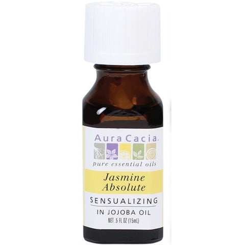 AURA CACIA - 100% Pure Essential Oil Jasmine Absolute in Jojoba Oil