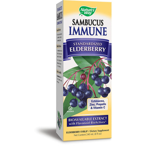 NATURES WAY - Original Sambucus Immune Syrup Standardized Elderberry