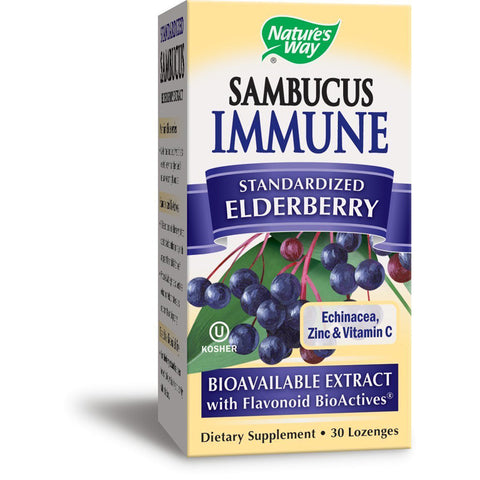 NATURES WAY - Original Sambucus Immune Lozenges Standardized Elderberry