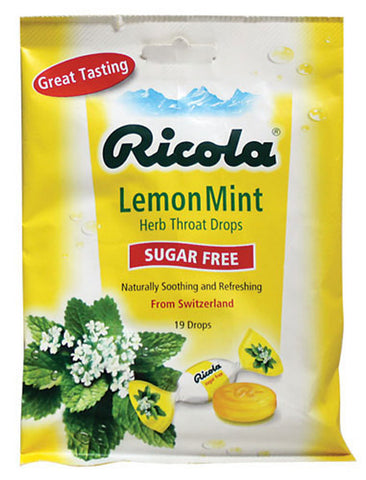 Ricola Sugar Free Lemon Mint Throat Drops