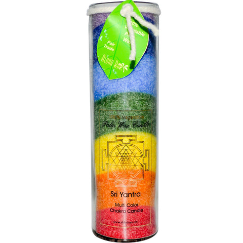 ALOHA BAY - Candle Unscented Chakra Jars Sri Yantra (Rainbow)