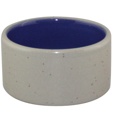 Spot Ceramic Crock Dog Dish Blue
