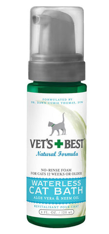 Bramton Company - Vets Best Waterless Cat Bath - 4 fl. oz.