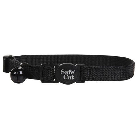 COASTAL - Safe Cat Breakaway Collar Black 8" to 12"