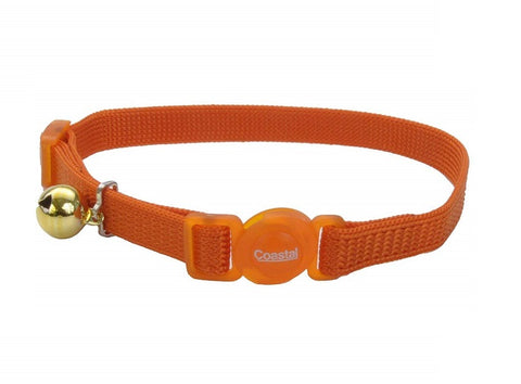 Coastal Pet Products - Nylon Adjustable Breakaway Cat Collar Sunset Orang