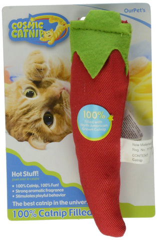 OUR PETS - 100-Percent Catnip Filled Chili Pepper Cat Toy Hot Stuff