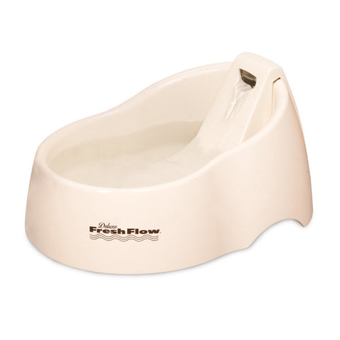 PETMATE - Deluxe Fresh Flow Pet Fountain Bleached Linen