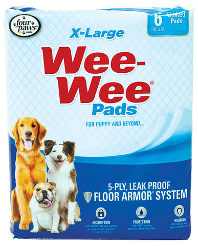 FOUR PAWS - Wee-Wee X-Large Pads 28" x 34"