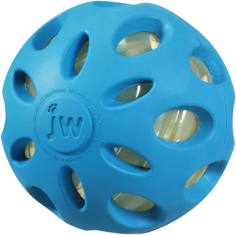 JW PET Crackle Heads Crackle Ball Dog Toy Small