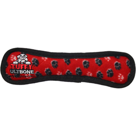 TUFFY - Ultimate Bone Dog Toy Red Paws