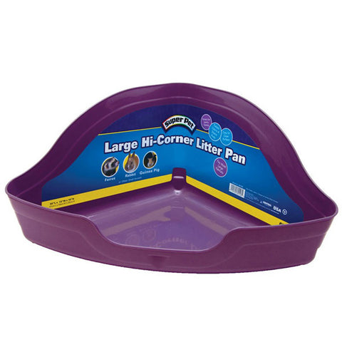 Super Pet - Large Hi-Corner Litter Pan - 11 x 20 x 9 Inch