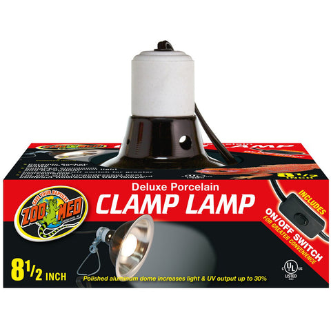 ZOO MED - Deluxe Porcelain Clamp Lamp with Dome