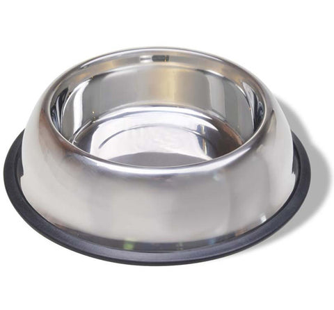 VAN NESS - Stainless Steel Non Tip Dish with Rubber Ring